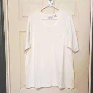 Fitting  Image White Short Sleeve Sz. 14/16